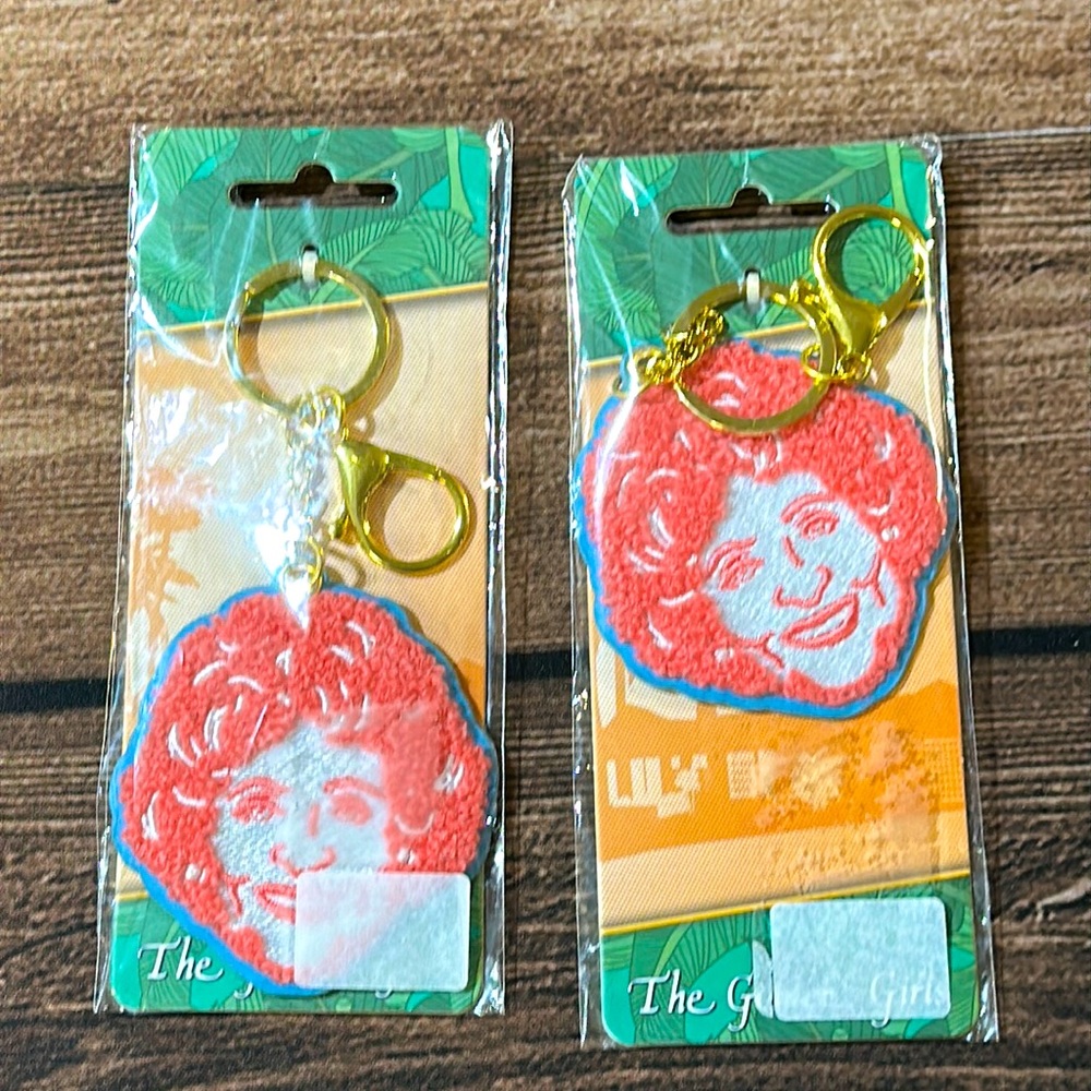 Golden Girls Keychain - Lot of 2 - New